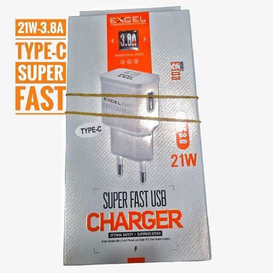 excel 21w type C super fast charger
