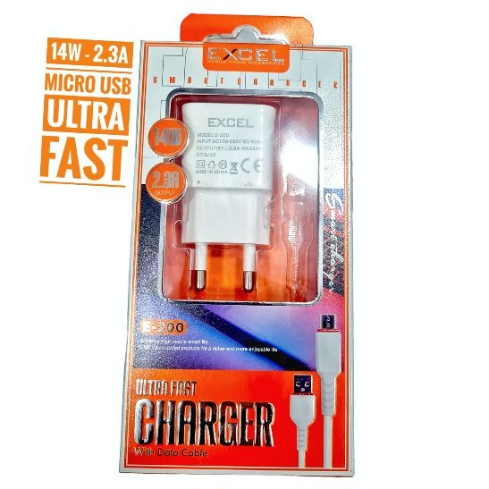 Excel 2.3A (14W) Micro USB Fast charger